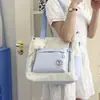 Nova Bolsa Casual de Nylon, Bolsa de Ombro de Mão para Estudante, Bolsa Transversal com Estampa de Desenho Animado, Bolsa Escolar para Estudante Feminina Atacado