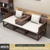 Nueva Cama Luohan de Madera Maciza China para Apartamento Pequeño Sofá Luohan Moderno y Sencillo Sofá Sofá Sofá de Ensamblaje Simple Muebles para Sala de Estar