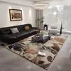 Tapete luxuoso e de alta qualidade para sala de estar, novo modelo 2026, tapete para sofá e mesa de centro, tapete de cabeceira para quarto, tapete de piso de grande área com cobertura total