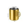 Fabricante Original Taza de Agua de Acero Inoxidable Camping al Aire Libre Montañismo Taza Portátil Asa Plegable Taza de Té Boca de Taza