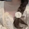 Grampo de Cabelo Estilo Férias de Verão Orquídea Borboleta para Mulheres, Acessório de Cabelo Lateral com Flor Artificial, Presilha de Cabelo de Alta Qualidade Estilo Coreano, Ornamento de Cabelo para Sessão de Fotos Estilo Antigo