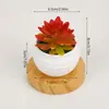 Set de plantas suculentas artificiales mini en maceta de plástico más vendido transfronterizo, plantas suculentas simuladas para decoración del hogar