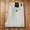 Calça Casual Masculina de Linho 100% Puro, Fina para o Verão, Amiga da Pele, Respirável, Não Irritante