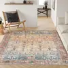 Alfombra base lavable de cachemir sintético resistente a la suciedad fácil de cuidar felpudo área grande alfombra completa alfombra persa americana para sala de estar