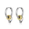 Aretes de Moda Distintivos Estilo Coreano Aretes para Hombre Anillo para Mujer Colgante Aretes de Cuentas Acero de Titanio Elegante Hip Hop Alto Sentido