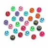 Cuentas Redondas Planas de Acrílico con Cara Sonriente de 10 mm Sueltas Hechas a Mano para Pulsera DIY Collar Joyería con Cuentas Accesorios Venta al por Mayor