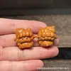 Talla en Madera de Ébano de Varios Accesorios Temáticos de Dibujos Animados, Pulseras Hechas a Mano DIY de Pequeños Pandas y Gatos, Joyería de Moda