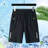 Shorts de Verano para Hombre, Shorts Finos de Seda Helada para Hombre, Pantalones Deportivos Sueltos de Cinco Puntos para Hombre, Pantalones de Playa Versátiles y Transpirables Casuales
