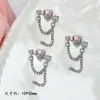Arte de Uñas Una Flecha a Través del Corazón Amor Cadena de Diamantes Joyería para Uñas Celebridad de Internet Caliente Corea del Sur Diseño de Nicho Viento Joyería para Uñas