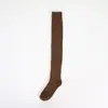Calcetines para Mujer de Caña Larga Otoño e Invierno de Algodón Hasta la Rodilla Calcetines Gruesos Cálidos de Moda Calcetas Moldeadoras para Piernas Calcetines Altos