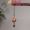 Serie de Cadenas para Teléfono Móvil de Grano de Café de Madera de Durazno Juguete Cultural Oso y Cachorro Accesorios Colgante