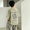 Camiseta de Manga Curta para Meninos, Top Moderno e Bonito para Crianças, Roupa de Verão, Nova Roupa Fina de Meia-Manga para Bebê 2026