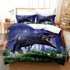 Set de Tres Piezas con Estampado de Animales Dinosaurio Exportación Transfronteriza de Amazon Funda Nórdica Funda de Almohada Ropa de Cama Impresión Digital 3D