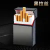 Popular Caixa de Cigarros Colorida com 20 unidades, Estojo Portátil Masculino Macio e Rígido, Tampa Articulada em Liga de Alumínio, Anti-pressão e à Prova de Umidade, Caixa de Cigarros Personalizada de Alta Qualidade