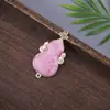 Novo Brocado de Canto Estilo Chinês Abóbora e Cavalo da Fortuna Bordado Dupla Face Pulseira DIY Feita à Mão Pingente Acessórios Pequenos Enfeites Pendurados Atacado