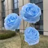 Huaxiyu 2025 Nuevos Productos Primavera y Verano Serie Azul Cielo Económico Boda Boda Flores Artificiales Mayoreo
