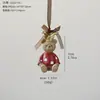 Nuevos colgantes decorativos vintage de resina tridimensional transfronterizos, paquete de regalo de guirnalda, adornos de campana para árbol de Navidad, decoraciones navideñas
