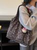 Popular Bolso Nuevo con Estampado de Leopardo Gran Capacidad para Mujer Otoño Casual Versátil Bolso Cubo Bolso Tote de Hombro para Viajes