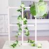 Fabricantes Transfronterizos Venta al por Mayor Flores Artificiales para Boda y Decoración del Hogar, Techo de Ratán Flores Artificiales de Plástico y Plantas Verdes para Bodas