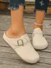 Pantuflas Birkenstock transfronterizas de primavera europeas y americanas para uso exterior, zapatos Birkenstock cerrados de suela gruesa para mujer, venta al por mayor en tallas grandes