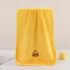 Toalla de Baño Pato Amarillo Toalla Cuadrada Toalla Juego de Tres Piezas Felpa de Coral Doméstica Absorbente Adulto Niños Celebridad de Internet Toalla Facial para el Cabello