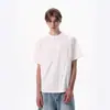 Camiseta de Manga Corta para Hombre 2026 Verano Nuevo Corte Especial Plisado Diagonal Empalme Estilo Boxy