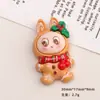 Accesorios de Resina DIY de Dibujos Animados Joyería Navidad Lindo Pegamento de Crema Pasador Funda para Teléfono Móvil Hebilla de Zapato Llavero Colgante