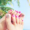 Nail Art Acabado Fake Nail Wear Unha Removível Seaside Toenail Patch Nail Piece Toenail Piece J Collection II