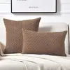 Capa de Almofada Color Sólida com Padrão de Corrente Mais Vendida da Amazon para Casa, Sala de Estar, Sofá, Assento de Carro e Capa de Almofada de Encosto Atacado