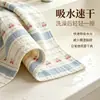 Toalla de baño de gasa de cáñamo, extragrande y gruesa, suave y transpirable, adecuada para adultos y niños, para uso doméstico, muy absorbente y de secado rápido, ideal para el baño