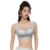 Novo sutiã push-up para seios grandes, não magnético, sem aro, bojo fino, respirável, ajustável, lingerie feminina de renda sexy