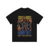 Camiseta de manga larga con estampado de calavera y parodia de otoño e invierno para hombre y mujer, estilo hip hop rock, parte superior de tendencia antigua.