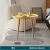 Mesa de centro redonda pequeña nórdica, mesa auxiliar para sofá, balcón, dormitorio, alquiler sencillo, sala de estar, mesa de centro redonda creativa sencilla de PP