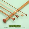 Atacado suéter tricotado à mão ferramenta de agulha de bambu de ponta única tricô agulha de bambu de ponta única de bambu carbonizado 35cm agulha de bambu para lã
