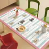 Mantel Impermeable y a Prueba de Aceite, Mantel Sencillo a Cuadros para Mesa de Comedor, Sin Lavar Nuevo Estilo 2025, Mantel de PVC Estilo Lujo Ligero