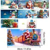 Tarjetas de Felicitación Navideñas Populares Transfronterizas Multiserie Hechas a Mano con Diamantes Juego de 9 Piezas con Sobres Pegatina de Diamante Dibujos Animados Juego de 6 Piezas