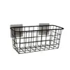 Estante de Almacenamiento Metálico Adhesivo Sin Taladro, Sin Rastro, Cesta de Almacenamiento de Alambre Montada en Pared para Baño, Inodoro y Cocina