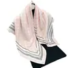 Bufanda de seda cuadrada grande de 90 cm con flores, estilo coreano, sencilla y elegante, para mujer, ideal para combinar con todo, para camisas y trajes.
