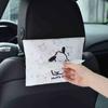 Caja de pañuelos para coche linda caricatura caja de papel para coche caja de reposabrazos para coche caja de papel colgante bolsa para pañuelos para coche