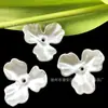 Perla de imitación flor de plástico liso ABS versión coreana de pendientes Magnolia estéreo pétalo accesorios para el cabello accesorios de joyería diy al por mayor