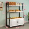 Balcão Ilha Expositores para Bolos de Padaria Vitrine Expositora Multicamadas Prateleiras para Panificação Supermercado Estilo Celebridade da Internet