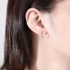 Brincos PAG & MAG micro cravejados com diamantes S925 prata brincos moda europeia e americana pequenos super brilhantes joia de orelha fada atacado