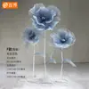 Adereços Decorativos, Flores Artificiais, Flores Simuladas, Flores Coloridas Grandes para Shoppings, Flores de Malha de Seda Prontas, Flores Feitas à Mão, Decorações Internas e Externas