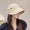 Sombrero del Mismo Estilo que Zhao Rusi para Mujer de Primavera y Otoño Protector Solar Sombrero de Pescador que Resalta la Cara Sombrero Solar Pequeño Gorra con Visera Protectora UV