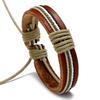 Nueva Pulsera de Cuero Trenzado Retro Simple de Moda Joyería Joyería de Moda Antigua Pulsera de Ropa Suministro Transfronterizo