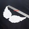 Acessórios de Roupa DIY Acessórios para Mochila Asas de Anjo Acessórios de Natal Asas de Tecido Iridescente Dourado e Prateado 8-21cm