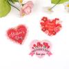 Nuevos Accesorios de Venta Caliente Impresos para el Día de la Madre Oso de Amor Tema de Flores Decoración Decoración Festiva Material de Decoración