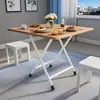 Nueva Mesa Plegable Mesa Cuadrada Pequeña Simple Mesa Plegable para el Hogar Mesa de Comedor Plegable Mesa de Comedor Mesa de Comedor Cuadrada Portátil Mesa Simple