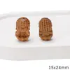 Cuentas Decorativas de Calabaza Estilo Chino para la Buena Suerte, Cuentas de Madera, Pulseras de Amistad Hechas a Mano para DIY, Colgantes, Materiales y Accesorios para Cadena de Teléfono