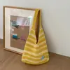 Bolsa Estrela do Mar Azul - Bolsa de Tricô Preguiçoso Estilo Coreano, Bolsa de Tricô Macia e de Grande Capacidade para Férias